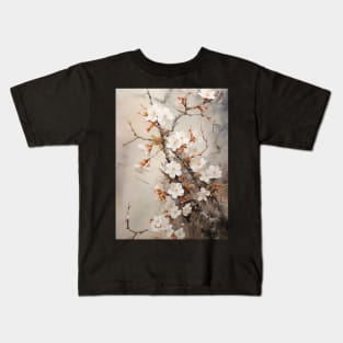 Painting of White Plum Blossom Kids T-Shirt